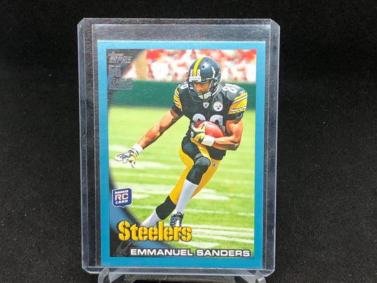 EMMANUEL SANDERS 2010 TOPPS BLUE BORDER 55 YEARS OF COLLECTING RC #D 51/349