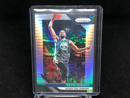 KEVIN DURANT 2018-19 PANINI PRIZM SILVER HYPER PRIZM # 252