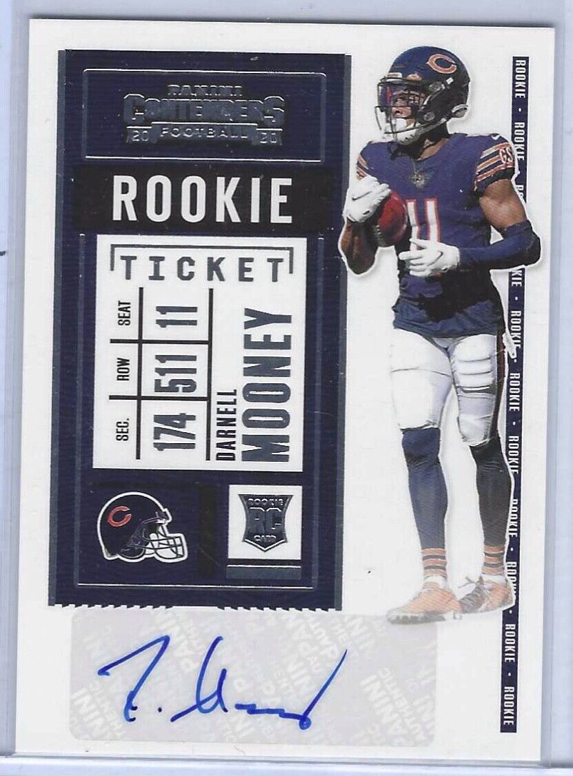 DARNELL MOONEY 2020 PANINI CONTENDERS ROOKIE TICKET VARIATION AUTO RC SP #204