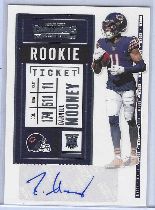 DARNELL MOONEY 2020 PANINI CONTENDERS ROOKIE TICKET VARIATION AUTO RC SP #204