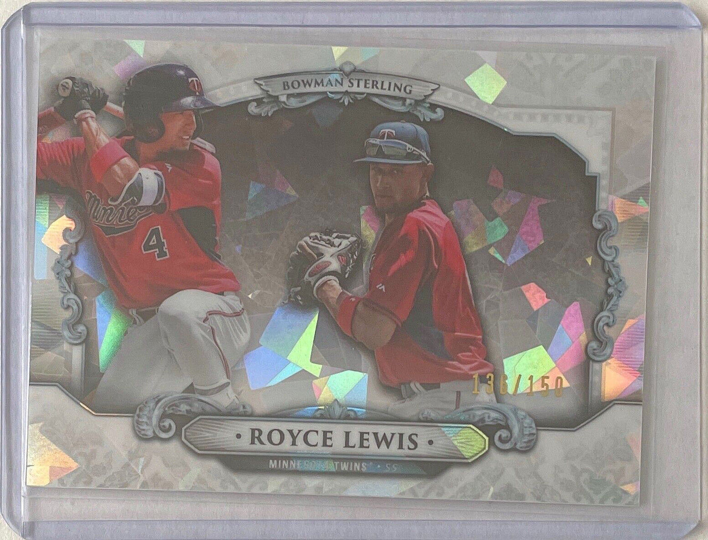 ROYCE LEWIS 2018 BOWMAN STERLING PROSPECT ATOMIC ICE REFRACTOR #D 136/150