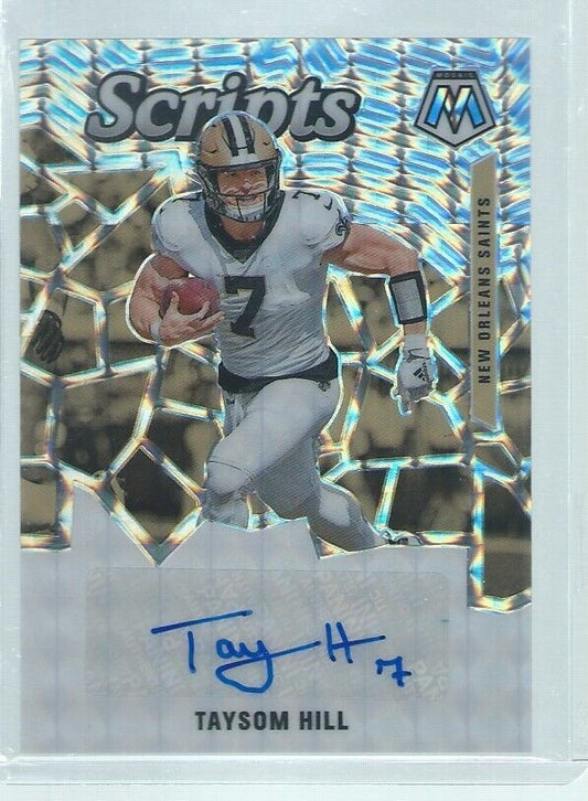 TAYSOM HILL 2020 PANINI MOSAIC SCRIPTS AUTO PRIZM