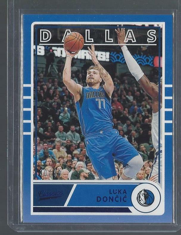 LUKA DONCIC 2019-20 PANINI CHRONICLES CLASSICS BLUE PARALLEL #D 30/99