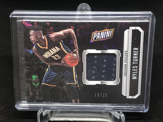 MYLES TURNER 2016 PANINI THE NATIONAL CRACKED ICE JERSEY RELIC #D 10/25