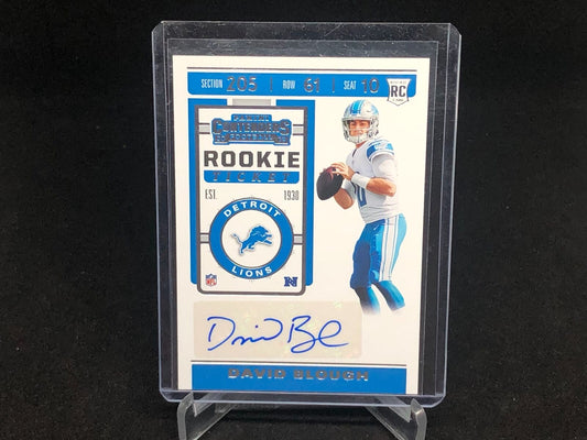 DAVID BLOUGH 2019 PANINI CONTENDERS ROOKIE TICKET AUTO RC # 214