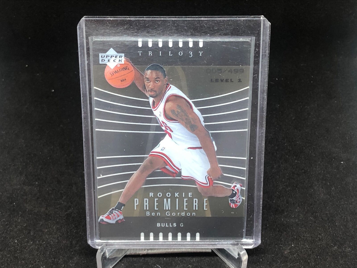 BEN GORDON 2005-06 UPPER DECK GLASS TRILOGY LEVEL 1 ROOKIE PREMIERE RC #D 5/499
