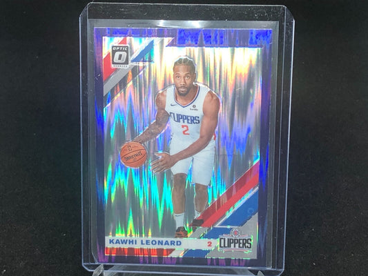KAWHI LEONARD 2019-20 PANINI DONRUSS OPTIC PURPLE SHOCK PRIZM # 30
