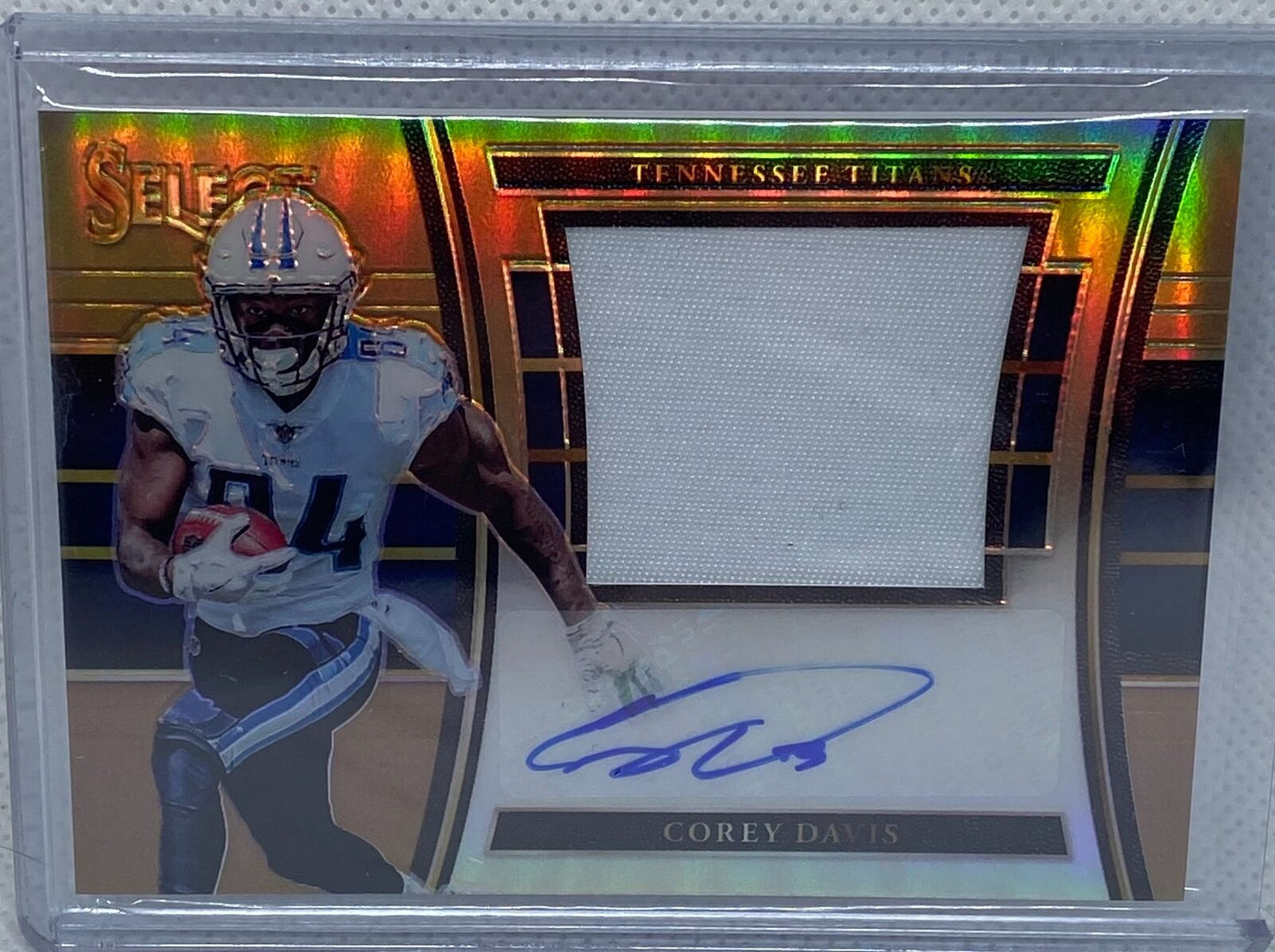 COREY DAVIS 2017 PANINI SELECT COPPER PRIZM JUMBO PATCH AUTO RC #D 5/25