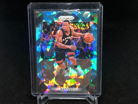 KYLE LOWRY 2017-18 PANINI PRIZM BLUE CRACKED ICE PRIZM #D 90/99