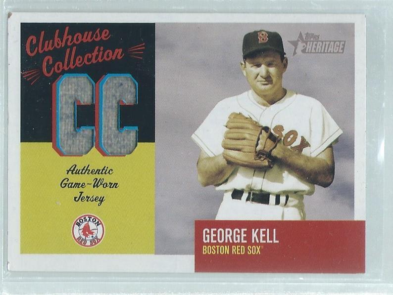GEORGE KELL 2002 TOPPS HERITAGE CLUBHOUSE COLLECTION DUAL JERSEY
