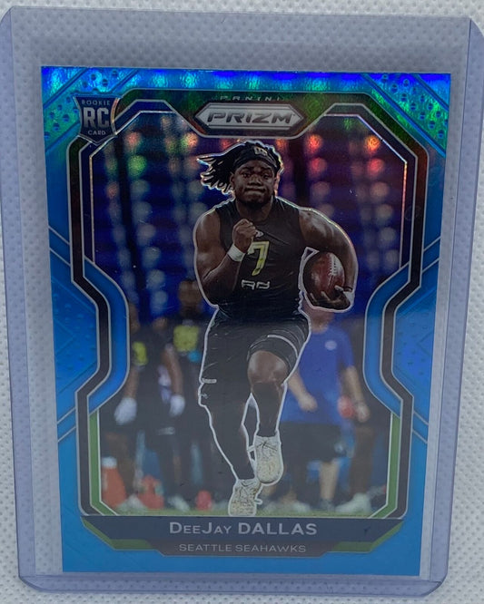 DEEJAY DALLAS 2020 PANINI PRIZM LIGHT BLUE PRIZMS ROOKIE RC #390