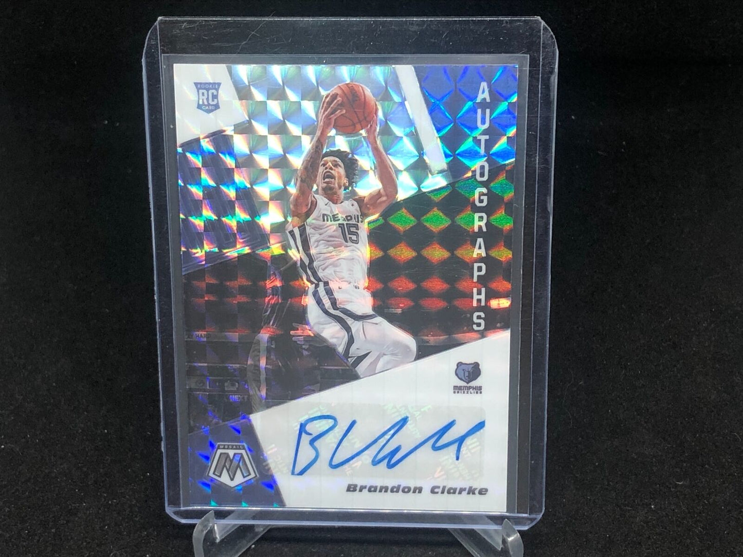 BRANDON CLARKE 2019-20 PANINI MOSAIC SILVER MOSAIC PRIZM AUTO RC