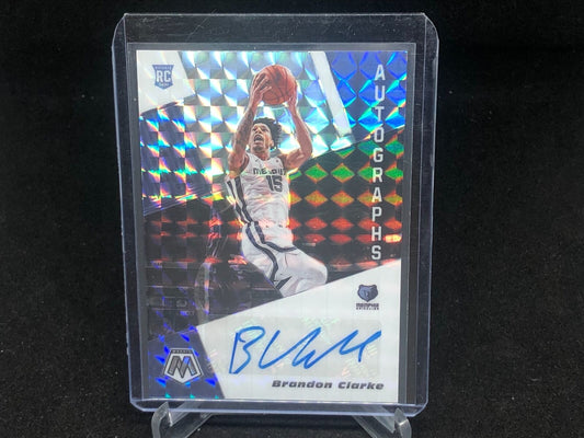 BRANDON CLARKE 2019-20 PANINI MOSAIC SILVER MOSAIC PRIZM AUTO RC