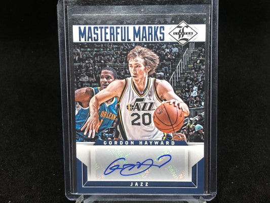 GORDON HAYWARD 2012-13 PANINI LIMITED MASTERFUL MARKS AUTO #D 115/199