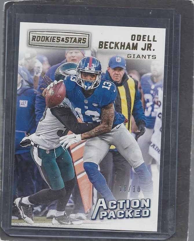 ODELL BECKHAM JR. 2016 ROOKIES & STARS ACTION PACKED GOLD #D 10/10