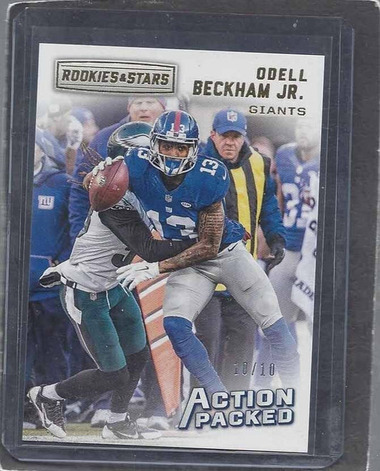 ODELL BECKHAM JR. 2016 ROOKIES & STARS ACTION PACKED GOLD #D 10/10