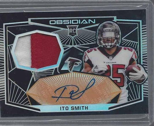ITO SMITH 2018 OBSIDIAN RPA 2 COLOR ROOKIE PATCH AUTO RC #D 39/50