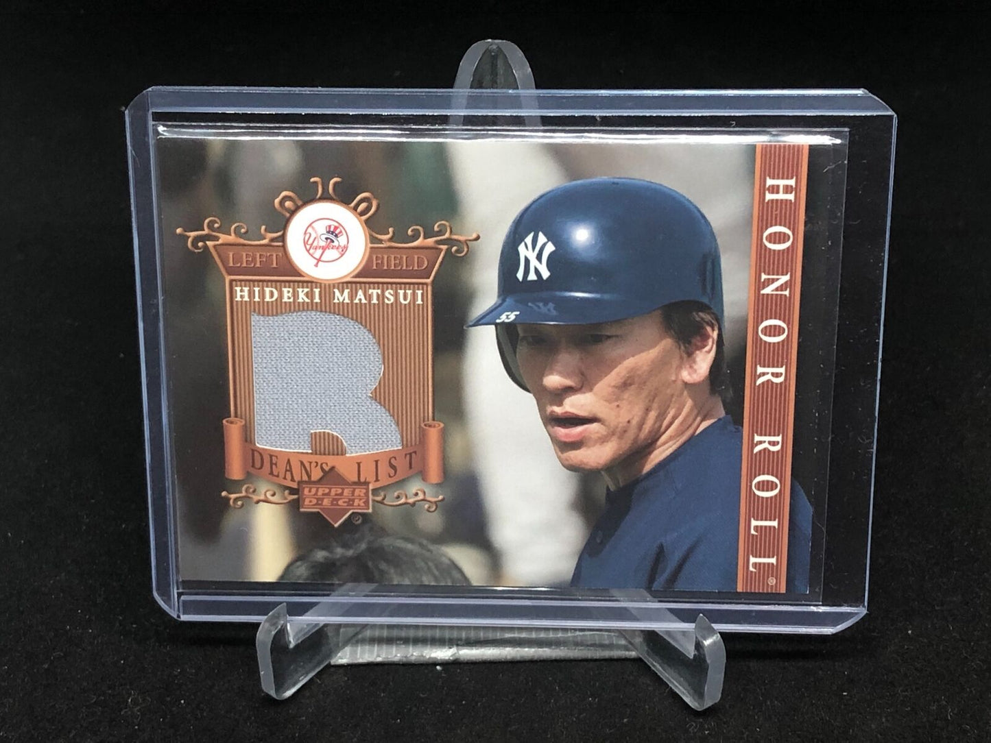 HIDEKI MATSUI 2003 UPPER DECK HONOR ROLL GAME USED JERSEY RELIC # 131