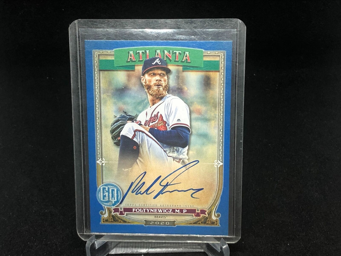 MIKE FOLTYNEWICZ 2020 TOPPS GYPSY QUEEN BLUE ON CARD AUTO #D 83/99