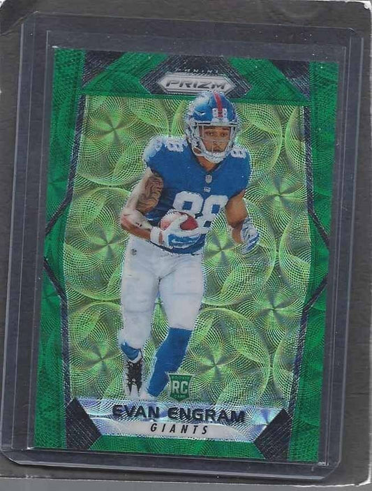 EVAN ENGRAM 2017 PANINI PRIZM GREEN SCOPE PRIZMS GIANTS ROOKIE RC #D 24/99