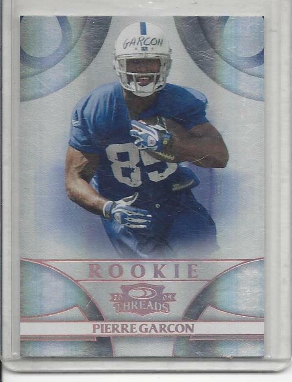 PIERRE GARCON 2008 DONRUSS PLAYOFF THREADS COPPER FOIL ROOKIE RC #D 160/250