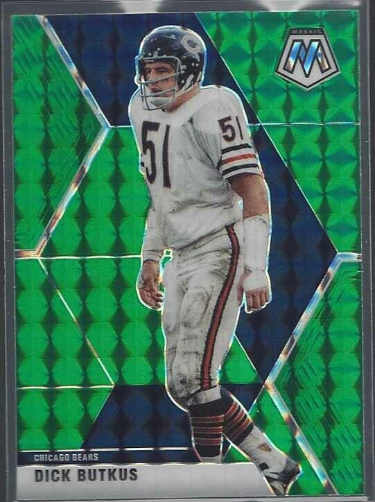 DICK BUTKUS 2020 PANINI MOSAIC GREEN PRIZM #42