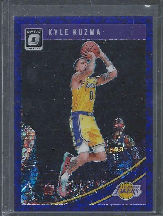 KYLE KUZMA 2018-19 DONRUSS OPTIC PURPLE FAST BREAK PRIZM HOLO #D 30/95