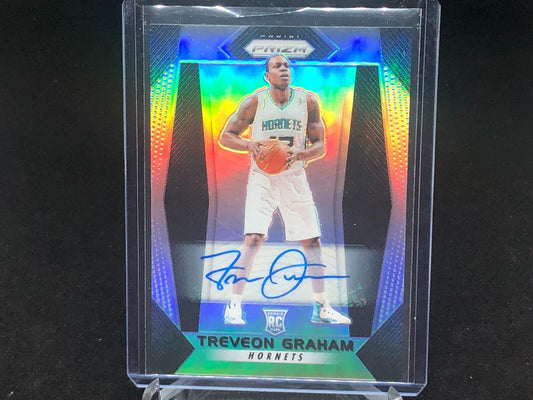 TREVEON GRAHAM 2017-18 PANINI PRIZM SILVER AUTO RC # 239