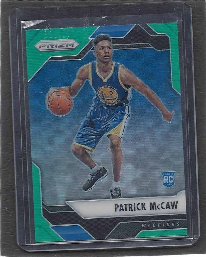 PATRICK MCCAW 2016-17 PANINI PRIZM GREEN PRIZMS RARE WARRIORS SP ROOKIE RC #290