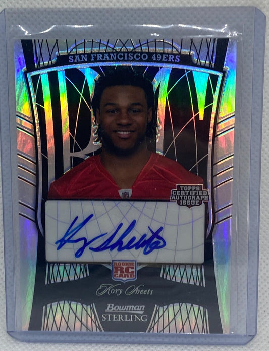 KORY SHEETS 2009 TOPPS BOWMAN STERLING BLACK REFRACTOR AUTO RC #D 4/25