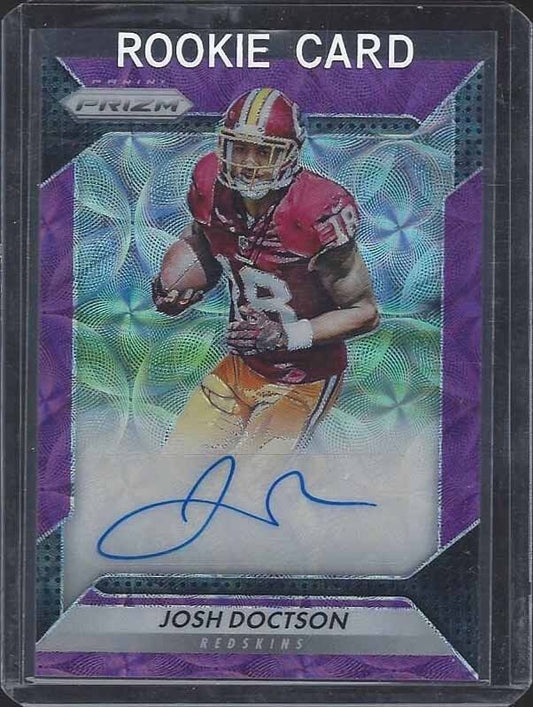 JOSH DOCTSON 2016 PANINI PRIZM PURPLE SCOPE PRIZMS ROOKIE AUTO RC #D 57/99