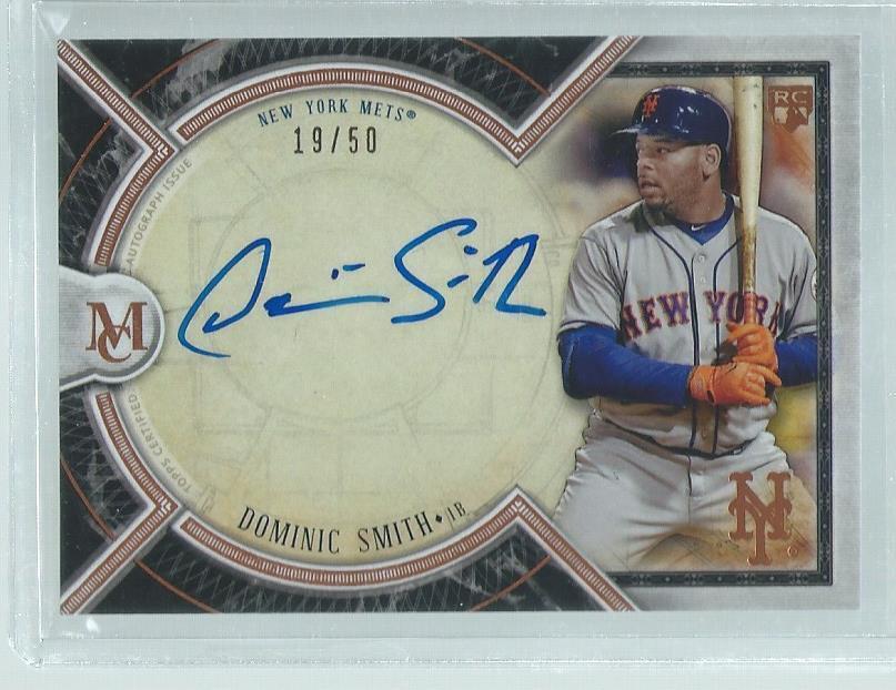 DOMINIC SMITH 2018 TOPPS MUSEUM COLLECTION BRONZE ON CARD AUTO #D 19/50
