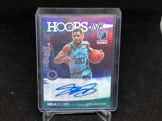 JOSH JACKSON 2019-20 PANINI HOOPS PREMIUM STOCK HOOPS INK AUTO