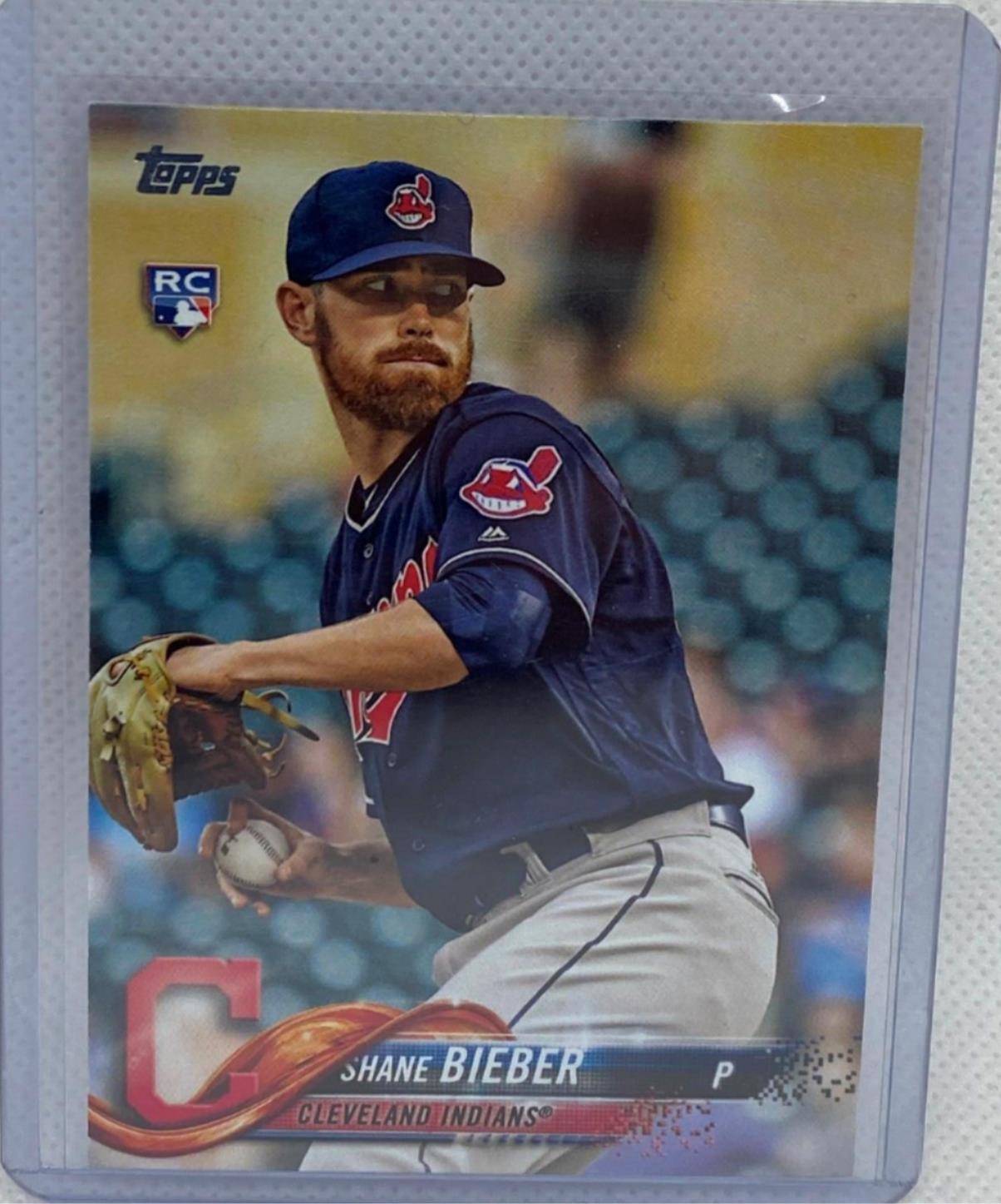 SHANE BIEBER 2018 TOPPS UPDATE SERIES ROOKIE RC #US198
