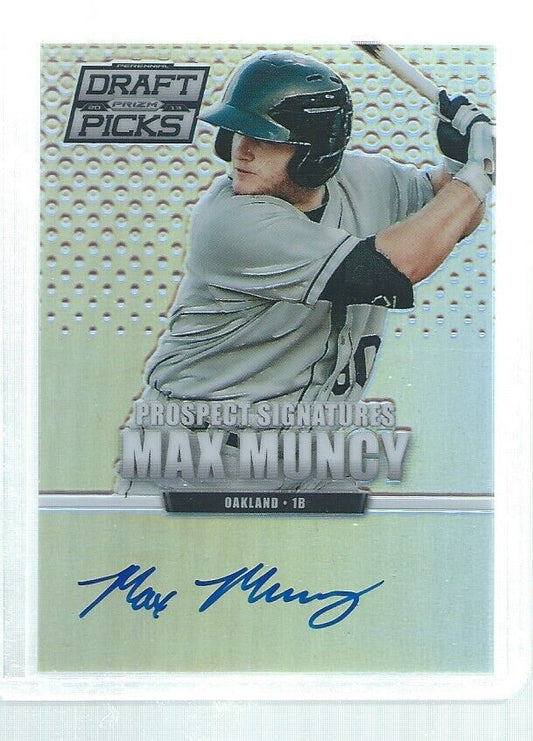 MAX MUNCY 2013 PRIZM PERENNIAL DRAFT PICKS ON CARD AUTO SILVER PRIZMS #76