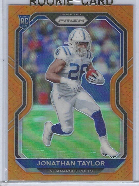 JONATHAN TAYLOR 2020 PANINI PRIZM ORANGE PRIZMS RC #D /249