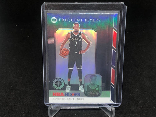 KEVIN DURANT 2019-20 PANINI HOOPS PREMIUM STOCK FREQUENT FLYERS SILVER PRIZM # 1