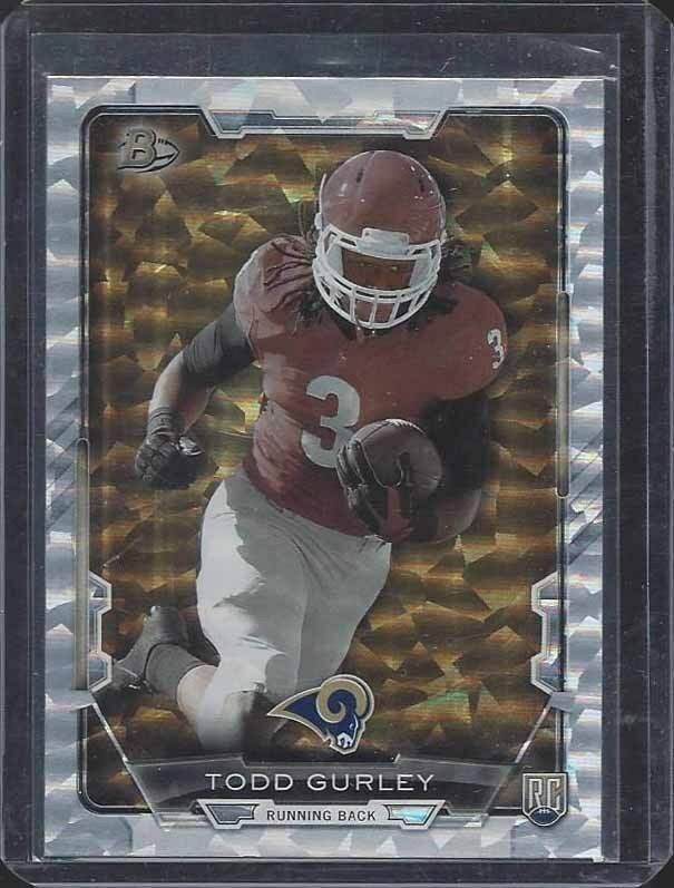 TODD GURLEY 2015 BOWMAN SILVER FOIL SPARKLE ROOKIE RC #28