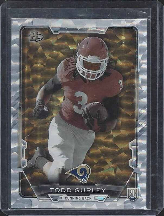 TODD GURLEY 2015 BOWMAN SILVER FOIL SPARKLE ROOKIE RC #28