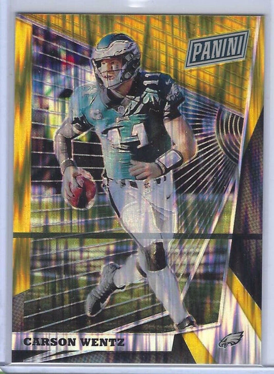 CARSEN WENTZ 2018 PANINI THE NATIONAL VIP GOLD SHIMMER PRIZM #D /10