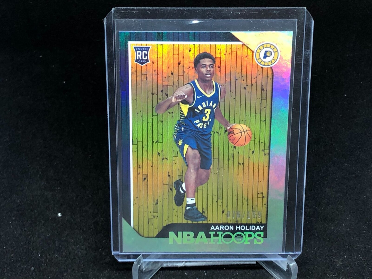 AARON HOLIDAY 2018-19 PANINI HOOPS SILVER FOIL RC #D 76/199