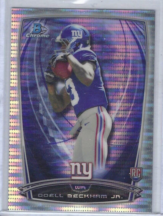 ODELL BECKHAM JR 2014 BOWMAN CHROME PULSAR ROOKIE REFRACTOR RC #D /271