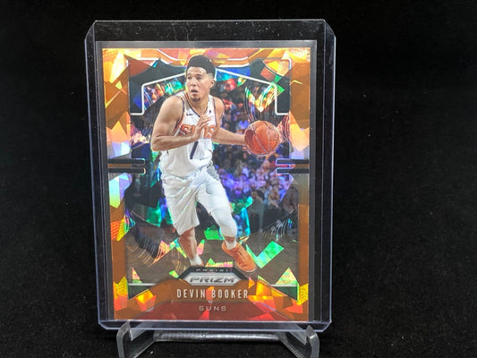 DEVIN BOOKER 2019-20 PANINI PRIZM ORANGE CRACKED ICE PRIZM # 67