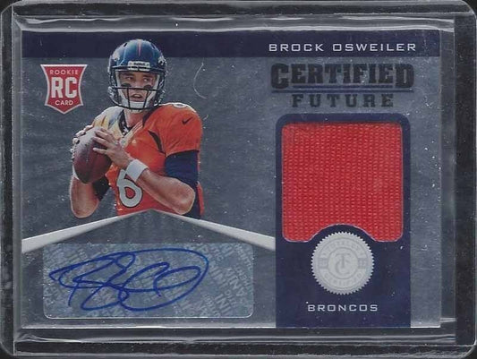 BROCK OSWEILER 2012 TOTALLY CERTIFIED FUTURE ROOKIE JERSEY AUTO RC #D 111/175