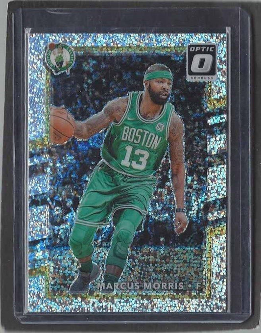 MARCUS MORRIS 2017-18 DONRUSS OPTIC WHITE SPARKLE SSP PRIZM /5 #8