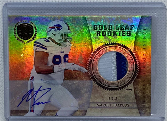 MARCELL DAREUS 2011 PANINI GOLD STANDARD GOLD LEAF PATCH AUTO RC #D 08/25