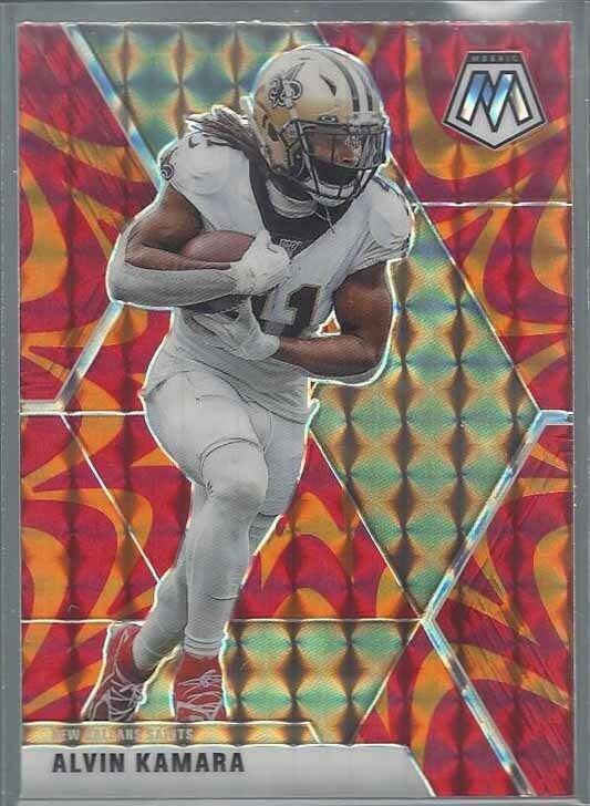 ALVIN KAMARA 2020 PANINI MOSAIC ORANGE REACTIVE PRIZM #144