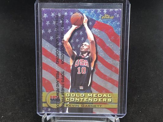 KEVIN GARNETT 2000 TOPPS FINEST GOLD MEDAL CONTENDERS # 226