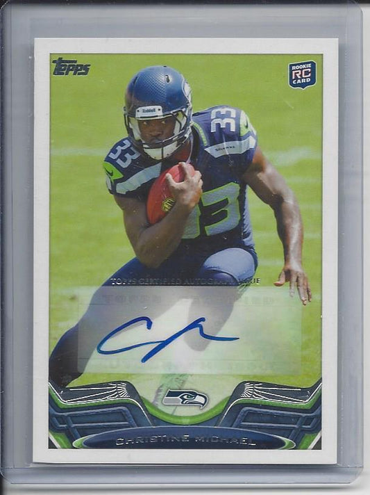 CHRISTINE MICHAEL 2013 TOPPS SP VARIATION SHORT PRINT ROOKIE AUTO RC #294