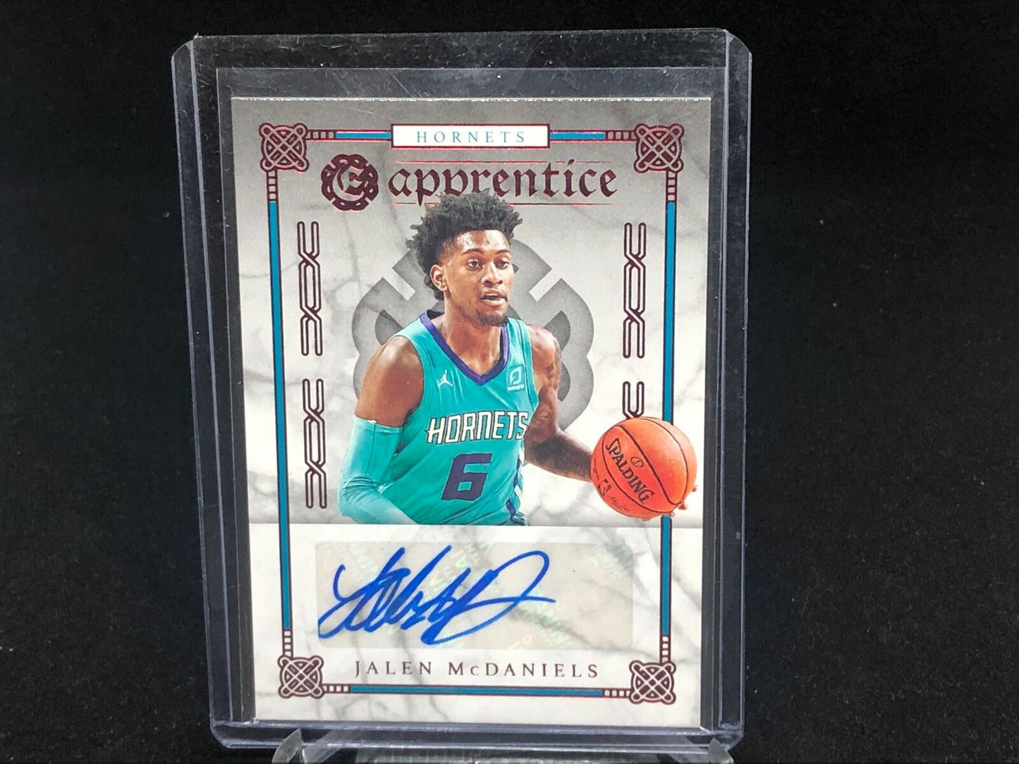 JALEN MCDANIELS 2019-20 PANINI CHRONICLES EXCALIBUR RED APPRENTICE AUTO RC